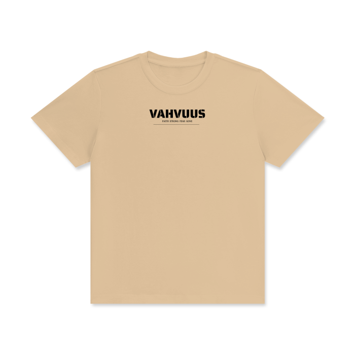 VAHVUUS FAITH STRONG FEAR GONE Crew Neck T