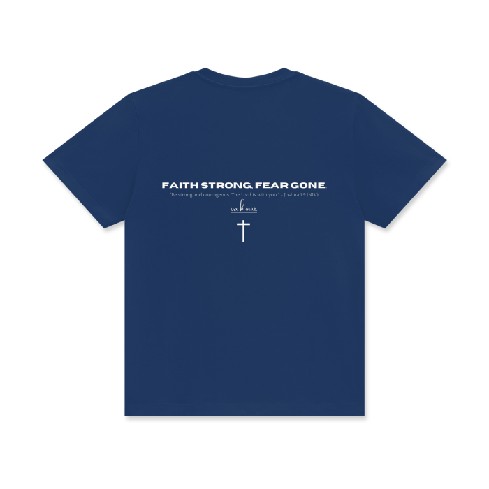 VAHVUUS FAITH STRONG FEAR GONE Crew Neck T