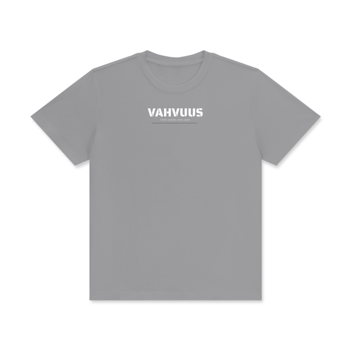 VAHVUUS FAITH STRONG FEAR GONE Crew Neck T
