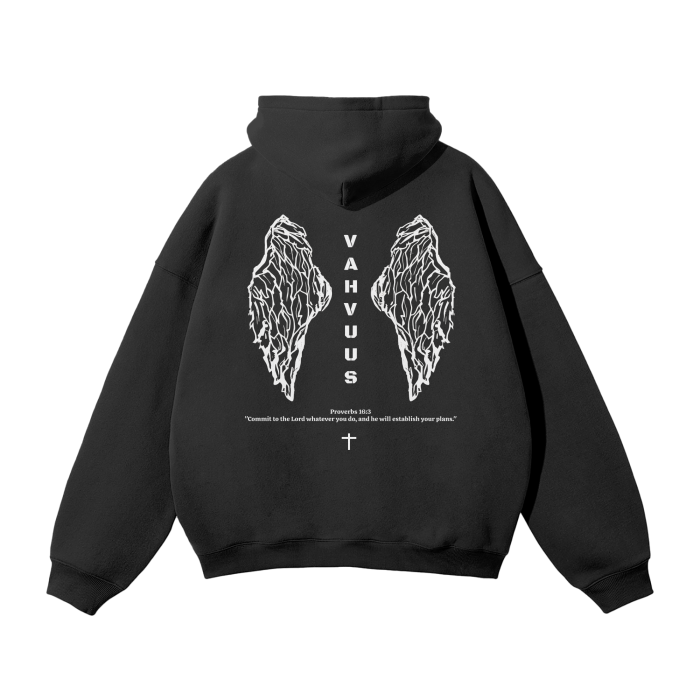 Vahvuus Angel Wings Fleeced Hood