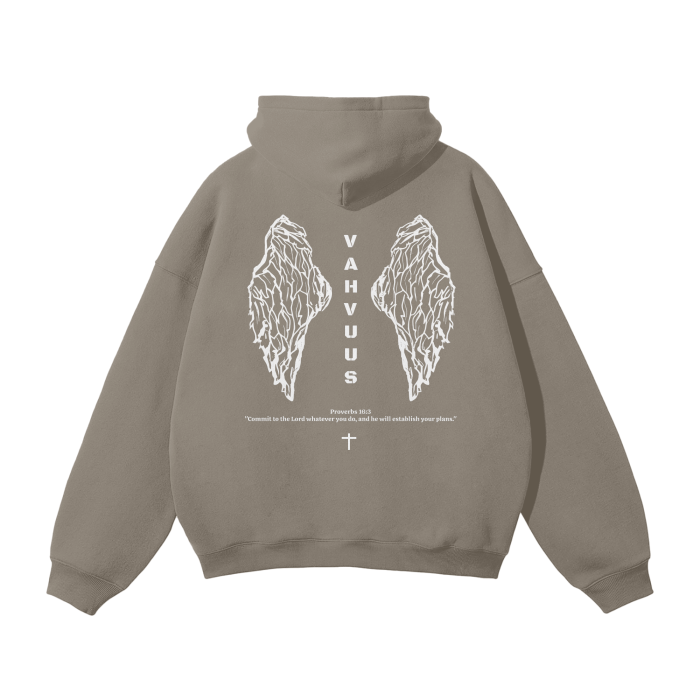 Vahvuus Angel Wings Fleeced Hood
