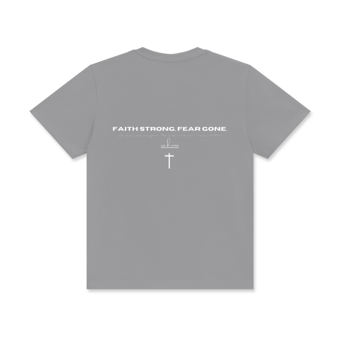VAHVUUS FAITH STRONG FEAR GONE Crew Neck T