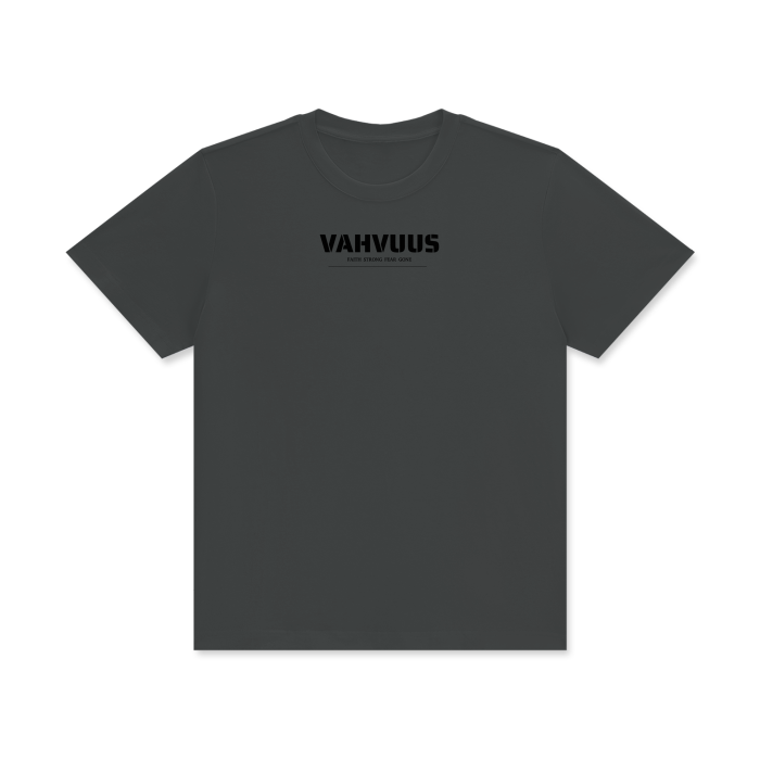 VAHVUUS FAITH STRONG FEAR GONE Crew Neck T