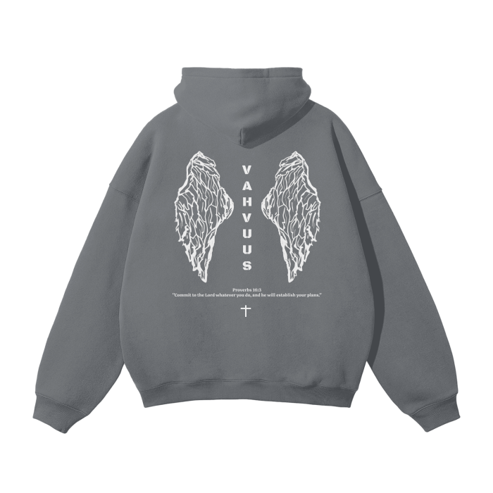 Vahvuus Angel Wings Fleeced Hood