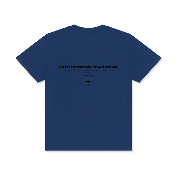 VAHVUUS FAITH STRONG FEAR GONE Crew Neck T