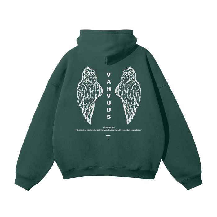 Vahvuus Angel Wings Fleeced Hood