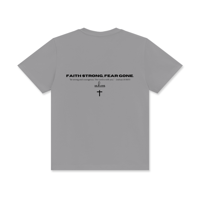 VAHVUUS FAITH STRONG FEAR GONE Crew Neck T
