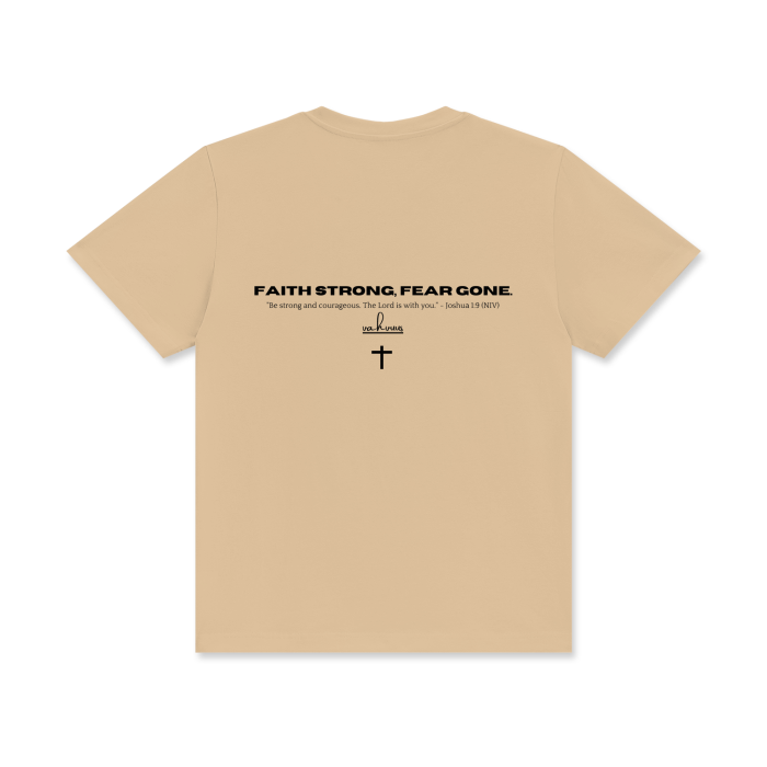 VAHVUUS FAITH STRONG FEAR GONE Crew Neck T