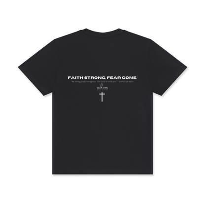 VAHVUUS FAITH STRONG FEAR GONE Crew Neck T
