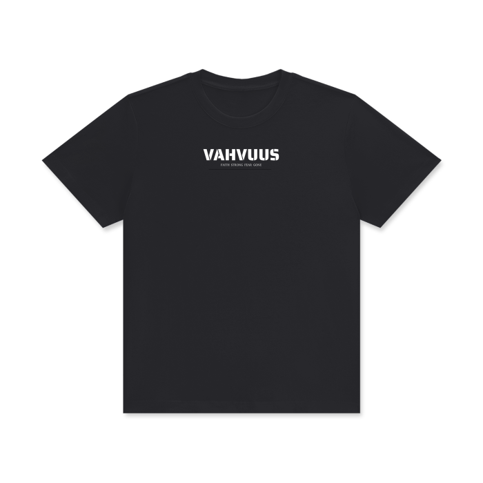 VAHVUUS FAITH STRONG FEAR GONE Crew Neck T