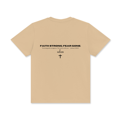 VAHVUUS FAITH STRONG FEAR GONE Crew Neck T